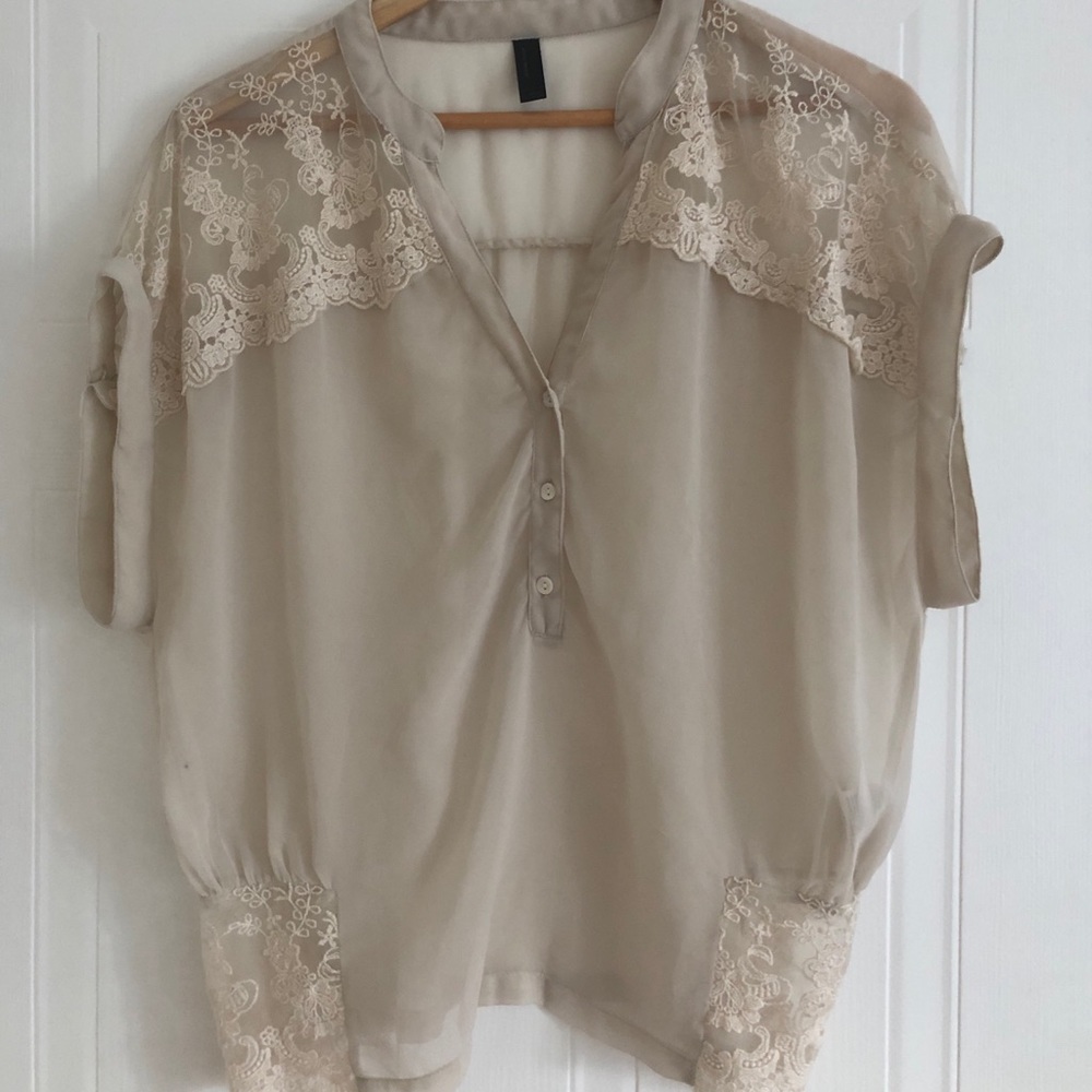 Beige blouse vero moda
